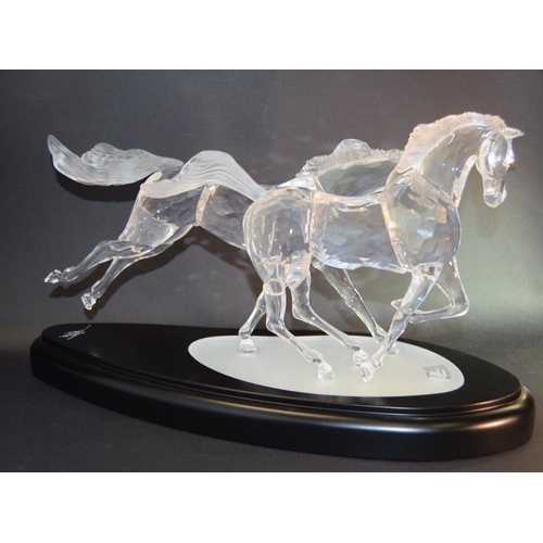 248 - Swarovski Crystal The Wild Horses limited edition 2001 comes in custom made Grey Padded box with fra... 