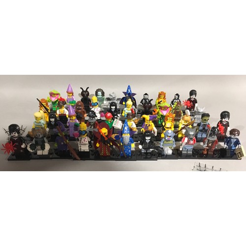 591 - 42 X Lego Minifigures from Series 12 - 14 to include checklists.