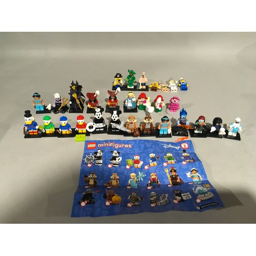 597 - 30 x Lego Disney/Spongebob Minifigures: 10 x Disney Series 1, 14 out of 18 Series 2 and 7 x Spongebo... 