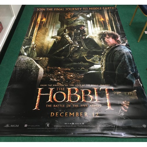 321 - The Hobbit The Battle of the Five Arms cinema poster. 8ft x 5ft.