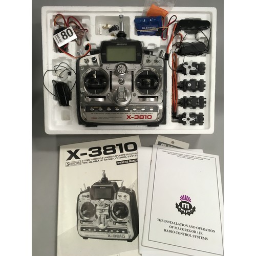 325 - JR Propo Radio Control system X-3810. Appears in good condition and boxed.