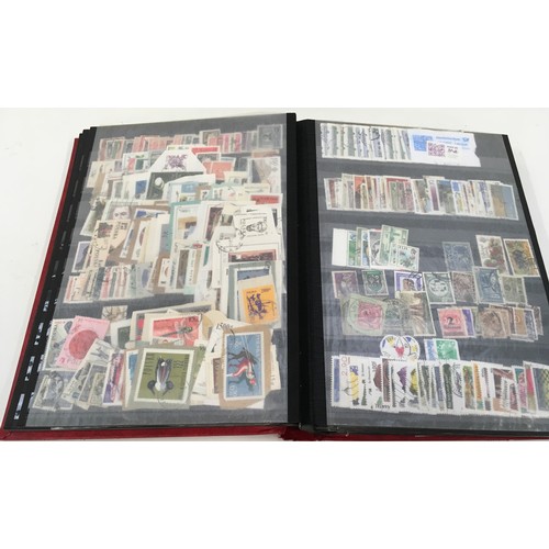 46 - Pair of large stockbooks (Linder and Universal) containing world and commonwealth stamps