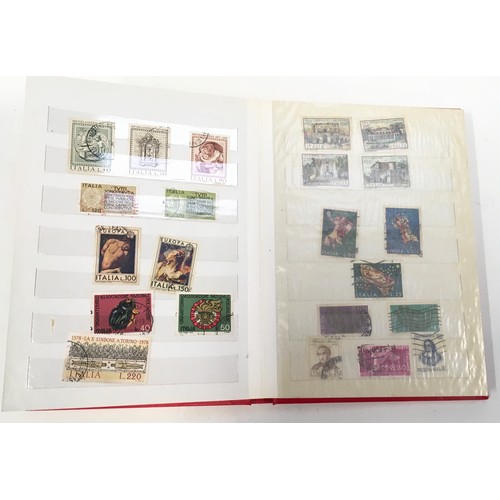 48 - 3 stockbooks of Italy / Austria stamps