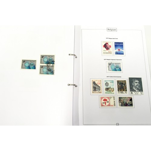 55 - Good collection of Belgium stamps contained within 3 binders