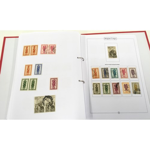 55 - Good collection of Belgium stamps contained within 3 binders