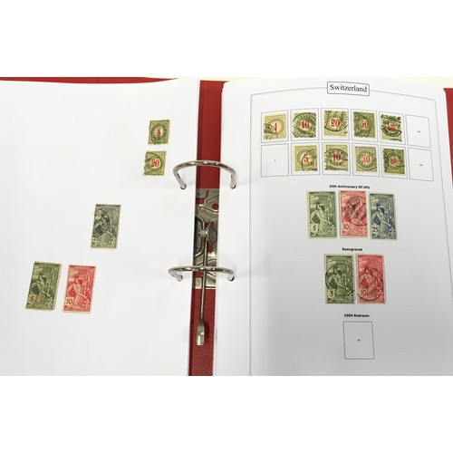 57 - Folder of nicely presented Switzerland stamps