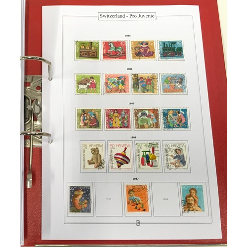 57 - Folder of nicely presented Switzerland stamps