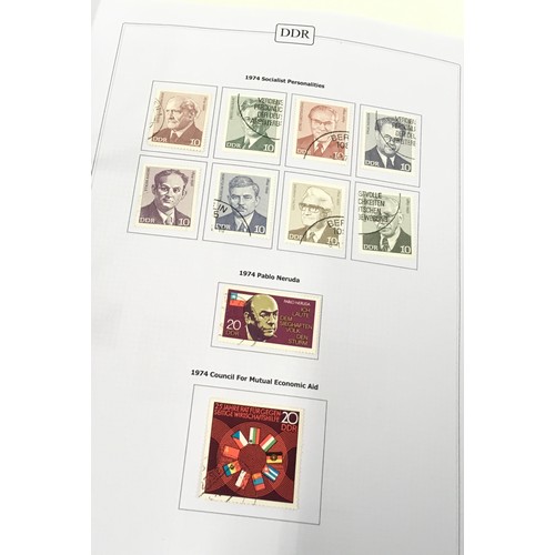 58 - Folder of nicely presented East German stamps