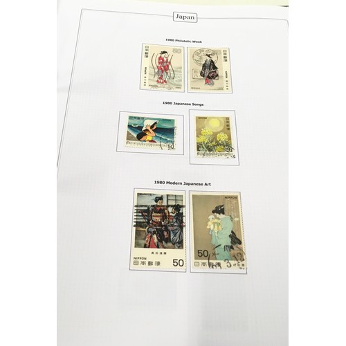 59 - Folder of nicely presented Japan stamps