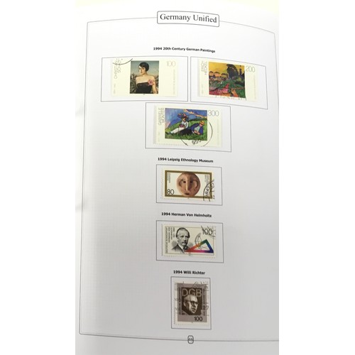 67 - Well presented folder of post-unification German stamps