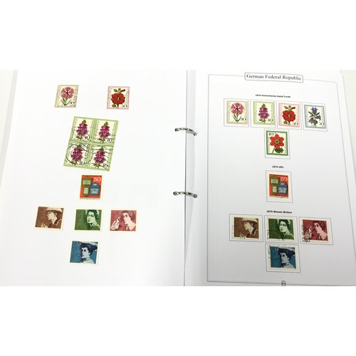 69 - 3 folders of German stamps to include pre-war, Nazi Germany and post war Allied occupation. Some hig... 
