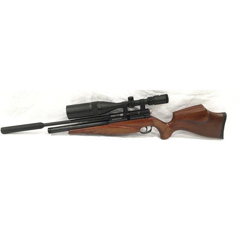 108 - Quality BSA Scorpion SE air rifle in excellent condition with fitted PAO 4-16x50 PA mil-dot scope. C... 