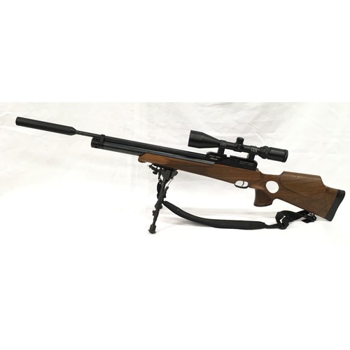 123 - Quality Webley Venom Sidewinder air rifle with fitted 3-12x50 scope. Comes with kit bag and accessor... 