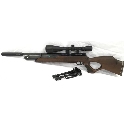 142 - Quality Weihrauch HW100 air rifle in excellent condition with fitted Hawke Eclipse 4-16x50 AO IR sco... 