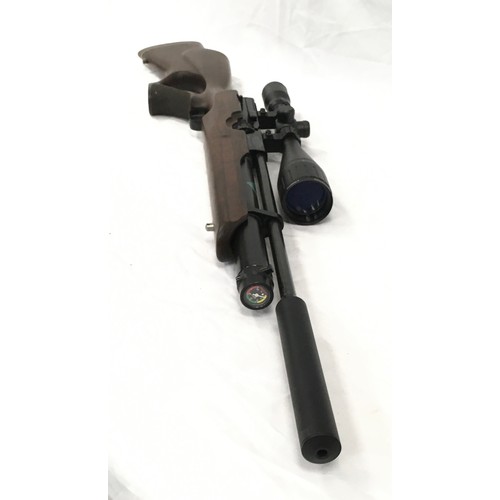 142 - Quality Weihrauch HW100 air rifle in excellent condition with fitted Hawke Eclipse 4-16x50 AO IR sco... 