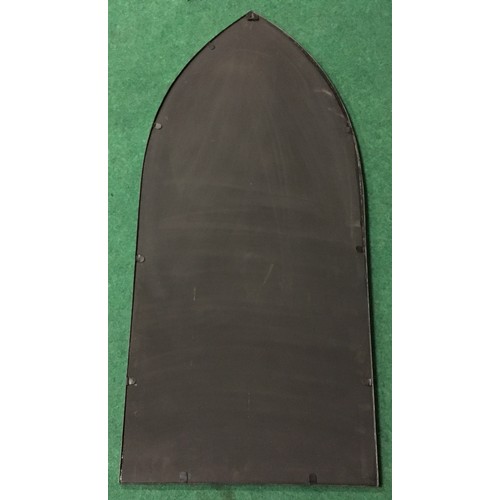 95 - A tall arched outdoor mirror. (R166)