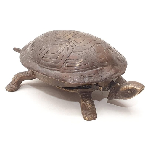 85 - Unusual Bronze desk bell in the shape of a Turtle
