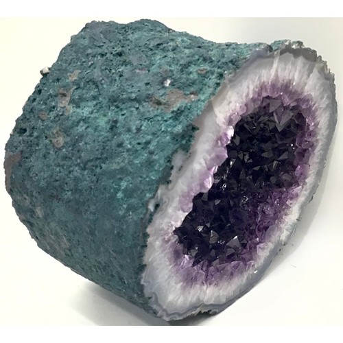 84 - A large amethyst crystal.