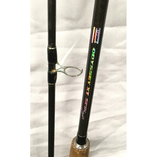17 - Quality collection of fishing rods to include a shakespeare Odyssey XT Spin 8' rod, an Abu Garcia De... 