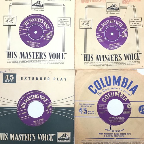 125 - SELECTION OF 7” GOLD LABELED SINGLES. This selection includes artist’s - Frank Sinatra - Hugo Winter... 