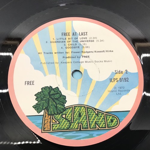 29 - FREE VINYL LP RECORDS. 2 albums on offer here with ‘Free At Last’ on pink rimmed Island ILPS 9192 fo... 