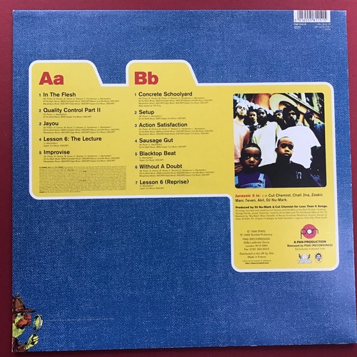 78 - JURASSIC 5 - VINYL DEBUT LP. Nice chunk of rare Hip Hop here on PIAS Records PAN 015 from 1998. Albu... 