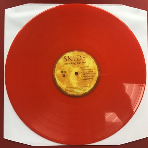 69 - SKIDS 'BURNING CITIES' RED VINYL LP. The Scottish post-punk pioneers triumphantly return with a fran... 