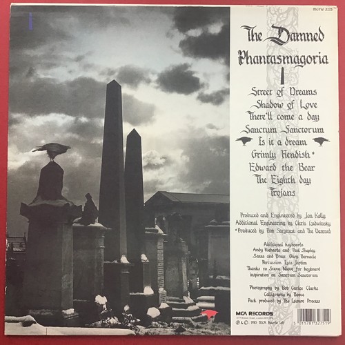 66 - THE DAMNED 'PHANTASMAGORIA'  WHITE VINYL LP. Great 80's New Wave Goth Synth Rock album from 1985 pre... 