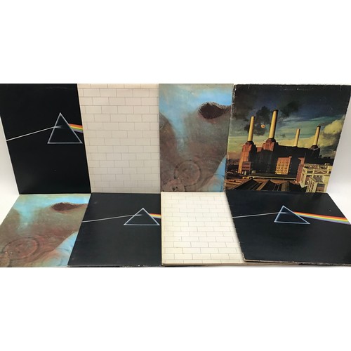 236 - 8 VINYL PINK FLOYD LP RECORDS. All here and in VG+ conditions we fing 2 copies of 'The Wall' - 3 cop... 