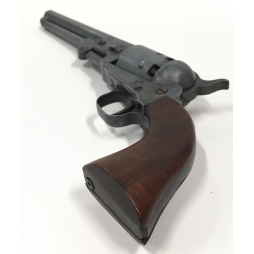 133 - Quality Colt black powder 1860 model army revolver. Non firing replica. Possibly by Denix. *RESTRICT... 