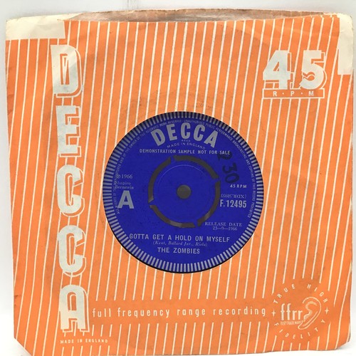 103 - THE ZOMBIES 7” ‘GOTTA GET A HOLD ON MYSELF’ DECCA DEMO. Here we have a first pressing of the rare 7 ... 