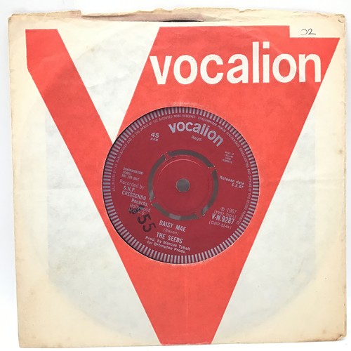 105 - THE SEEDS 7” DEMO ‘CAN'T SEEM TO MAKE YOU MINE / DAISY MAE’. Original UK 45 issued in 1967 by Vocali... 