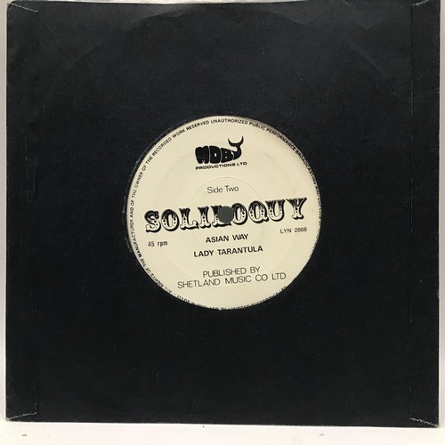 106 - SOLILOQUY E.P. PRIVATE PRESS. Limited to 99 copies on the Moby Label. This sought after Prog single ... 