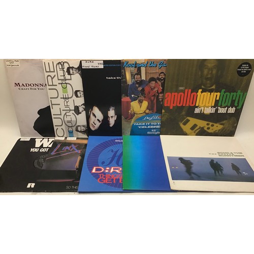 374 - BOX OF VARIOUS 12” singles. Here we have a large selection from the likes of - Echo & The Bunnymen -... 