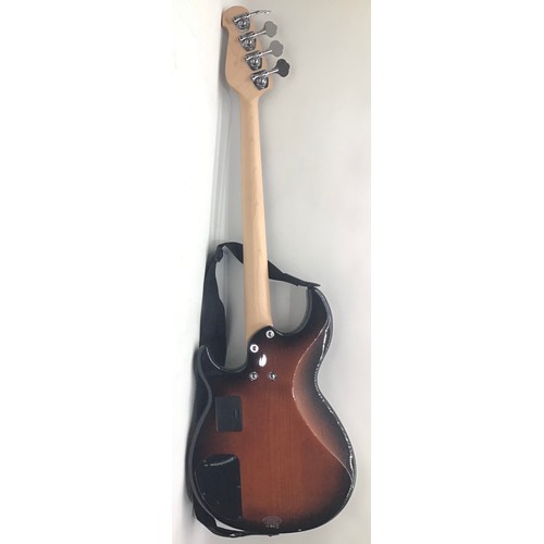 436 - YAMAHA BASS GUITAR. 4 string bass model ref BB614 with 3 band equaliser complete with carry case. re... 