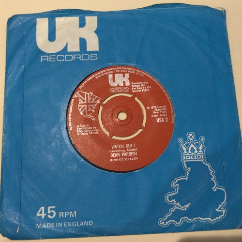 143 - DEAN PARRISH  7” UK Demo ‘I’M ON MY WAY’ WIGAN CASINO NORTHERN SOUL. From the 3 before 8 slot this c... 