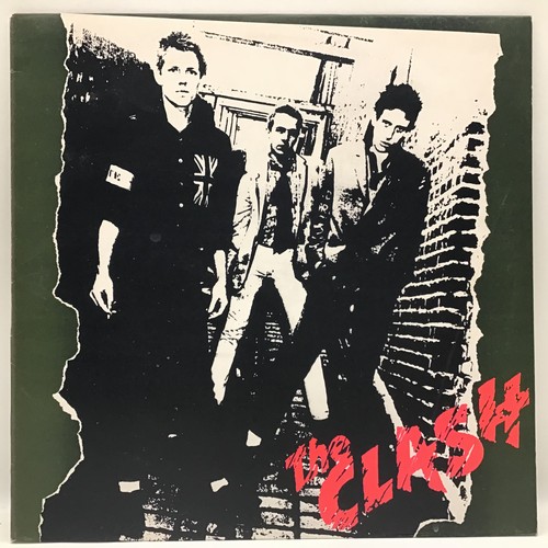 96 - THE CLASH FIRST PRESS LP RECORD. Here on CBS 82000 with matrix A5/B3 from 1977 and in VG+ condition.