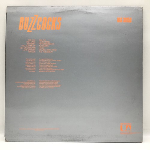 98 - BUZZCOCKS LP  ‘ANOTHER MUSIC IN A DIFFERENT KITCHEN’. UK United Artists First pressing from 1978 fou... 