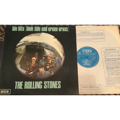 231 - ROLLING STONES LP VINYL 33rpm RECORD 'Big Hits (High Tide And Green Grass) on Mono Decca TXL 101 fro... 