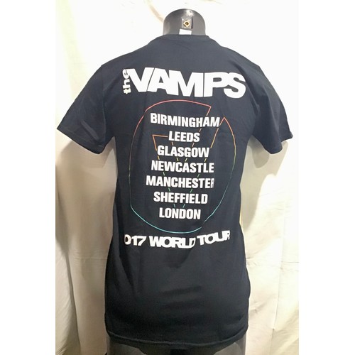 394 - LARGE BOX OF THE VAMPS TOUR T. SHIRTS. Here we have a large quantity of official merchandise sold at... 