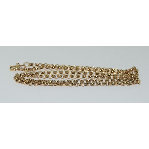 460 - 9ct gold neck chain 46cm long