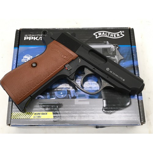 111 - Quality Umarex Walther PPK/S air pistol. In excellent condition and boxed. *BIDDERS MUST BE OVER 18 ... 