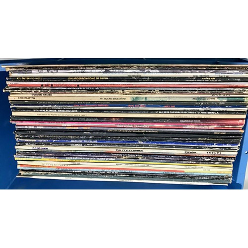 192 - ROCK AND POP RELATED BOX OF LP RECORDS. To include a selection of artists to include - Pink Floyd - ... 