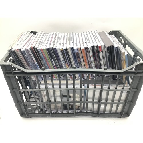 514 - CRATE OF VARIOUS COMPACT DISC ALBUMS. Including artist’s - Michael Jackson - Linkin Park - Nirvana -... 