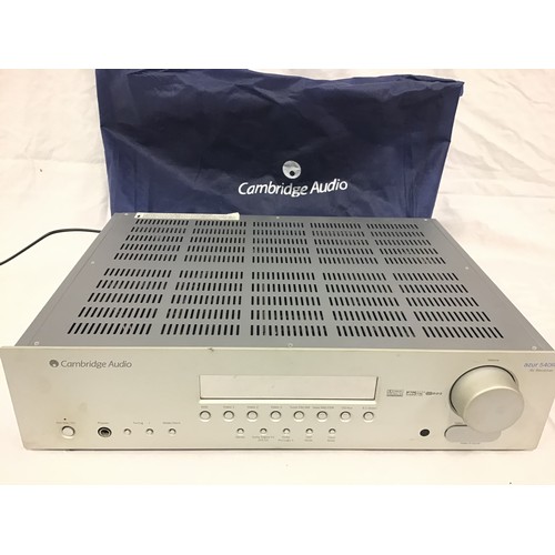 491A - CAMBRIDGE AUDIO AZUR 540R AV AMPLIFIER. There is no remote control with this unit but comes in its o... 