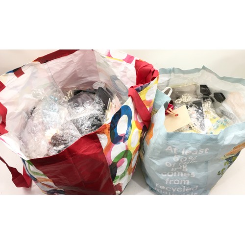 495 - Two Large bags containing a large quantity of Brand New costume jewellery.