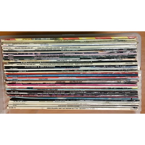 380 - BOX OF COUNTRY AND WESTERN VINYL LP RECORDS. Artist’s to include - Juice Newton - Hank Williams - Ta... 