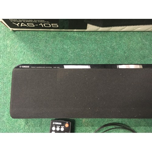 612 - Yamaha YAS-105 soundbar in box, not tested (wp).