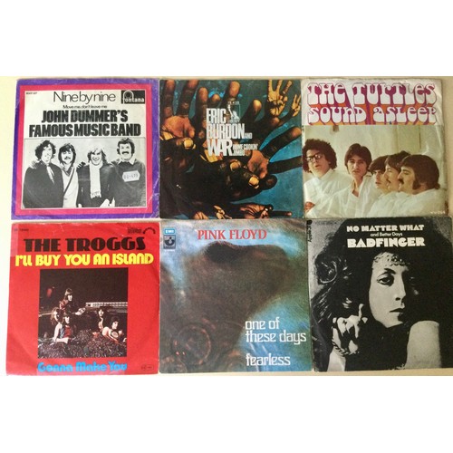 5 - FOREIGN PRESSED PICTURE SLEEVE SINGLES. There are 6 records in this lot from - Badfinger - Pink Floy... 