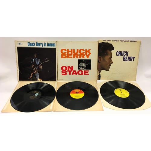 63 - CHUCK BERRY ALBUMS X 5. Collection in various conditions include - Chuck Berry x 2 - On Stage - Chuc... 